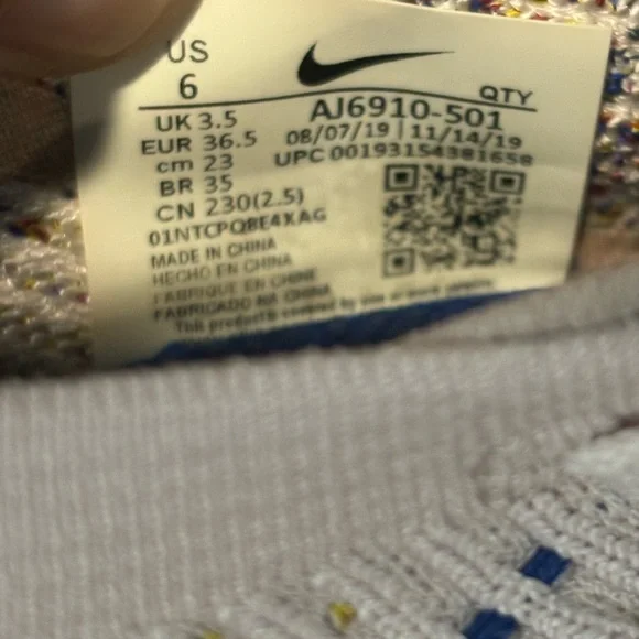 Nike Air Vapormax Flyknit 3 Light Violet Red AJ6910-501 Women's Shoes Size 6 - Picture 9 of 9